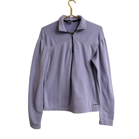 Patagonia Capilene 1/4 Zip Fleece‎ Pullover Women's S Lilac Lightweight - Picture 1 of 5